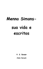 Menno Simons- sua vida e escritos